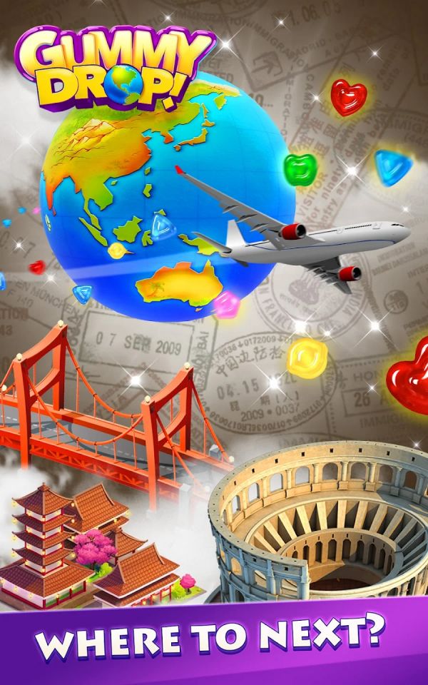 Gummy Drop! Match 3 to Build screenshot