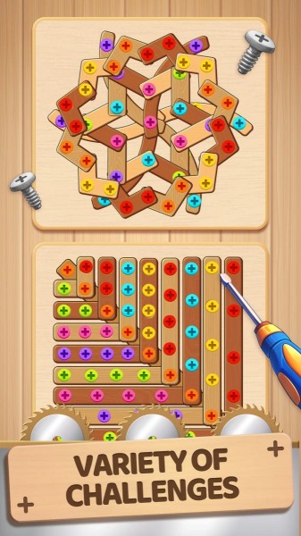Woodle Screw Jam: Nuts & Bolts screenshot