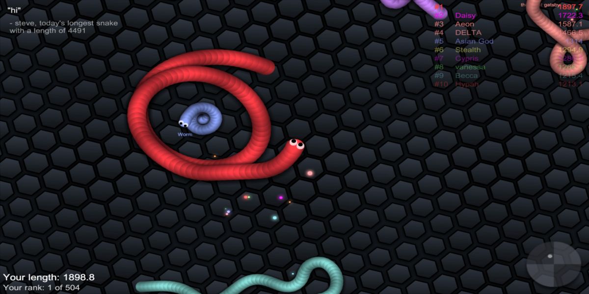 slither.io screenshot
